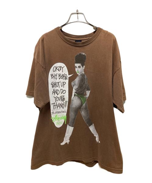 stussy（ステューシー）stussy (ステューシー) BIG BOY TEE ブラウン サイズ:XLの古着・服飾アイテム