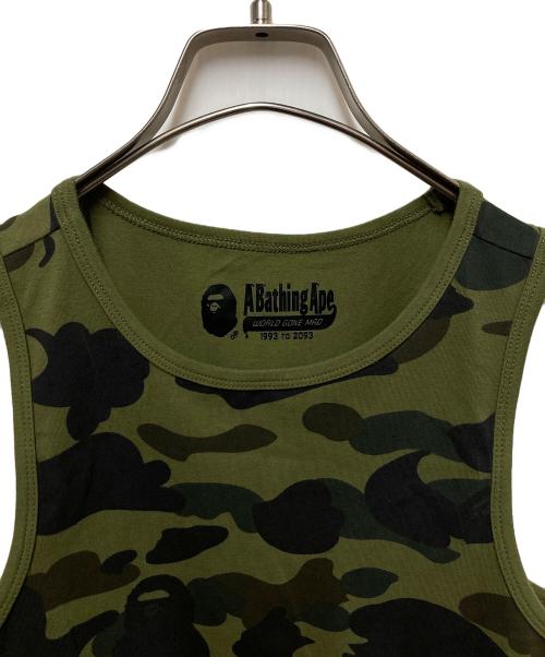 A BATHING APE（ア ベイシング エイプ）A BATHING APE (ア ベイシング エイプ) 1ST CAMO TANK TOP ONEPIECE グリーン サイズ:Mの古着・服飾アイテム