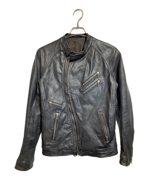 JULIUS（ユリウス）JULIUS (ユリウス) レザージャケット ブラック サイズ:2の古着・服飾アイテム