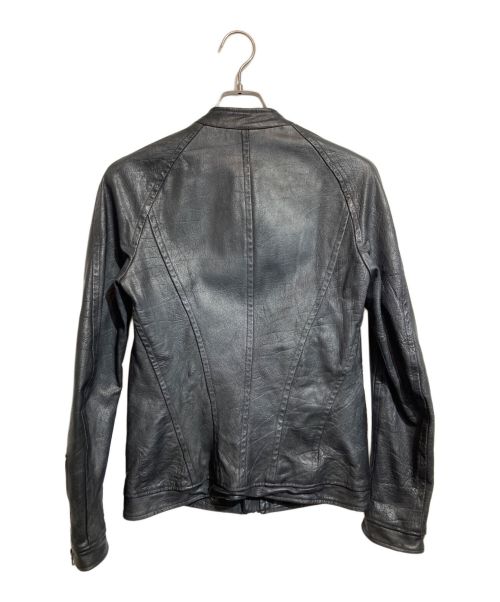 JULIUS（ユリウス）JULIUS (ユリウス) レザージャケット ブラック サイズ:2の古着・服飾アイテム