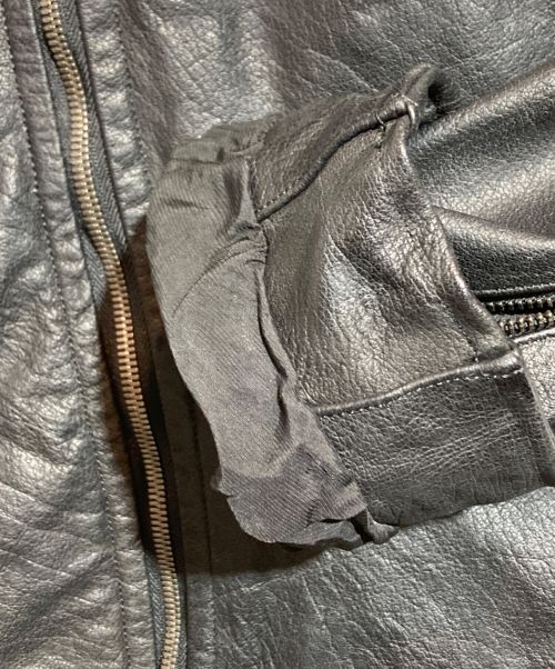 JULIUS（ユリウス）JULIUS (ユリウス) レザージャケット ブラック サイズ:2の古着・服飾アイテム