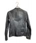 JULIUS (ユリウス) レザージャケット ブラック サイズ:2：60000円