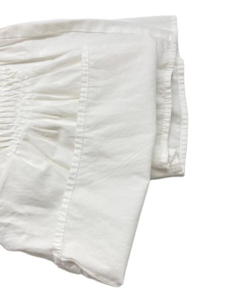 mizuiro-ind（ミズイロインド）mizuiro-ind (ミズイロインド) スタンドカラーピンタックスリーブロングワンピース ホワイト サイズ:不明の古着・服飾アイテム