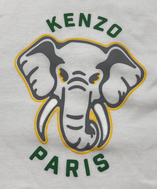 KENZO（ケンゾー）KENZO (ケンゾー) 'Varsity Jungle' エレファント Tシャツ ホワイト サイズ:Mの古着・服飾アイテム