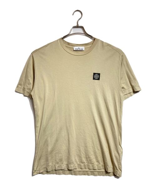 STONE ISLAND（ストーンアイランド）STONE ISLAND (ストーンアイランド) ICON PATCH T-SHIRTS ベージュ サイズ:Lの古着・服飾アイテム