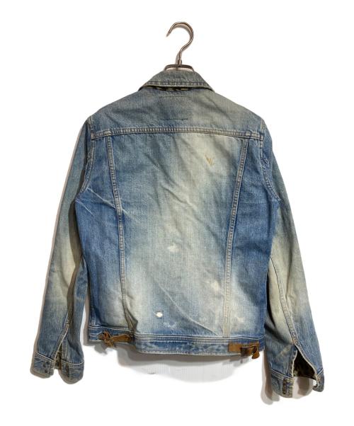 ISAMU KATAYAMA BACKLASH（イサムカタヤマ・バックラッシュ）ISAMU KATAYAMA BACKLASH (イサムカタヤマ・バックラッシュ) クラッシュ加工デニムジャケット インディゴ サイズ:Ｍの古着・服飾アイテム