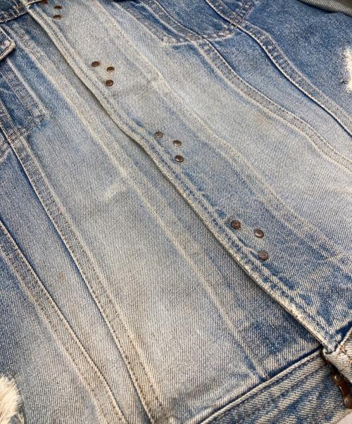 ISAMU KATAYAMA BACKLASH（イサムカタヤマ・バックラッシュ）ISAMU KATAYAMA BACKLASH (イサムカタヤマ・バックラッシュ) クラッシュ加工デニムジャケット インディゴ サイズ:Ｍの古着・服飾アイテム