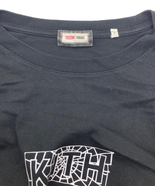 MARVEL（マーベル）MARVEL (マーベル) KITH (キス) Kith For Spider-Man Web Logo Tee ブラック サイズ:Mの古着・服飾アイテム