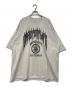 Z.VARGAS（ザックバルガス）の古着「ダメージ加工カレッジプリントTEE」｜グレー