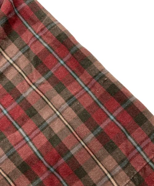 POLO RALPH LAUREN（ポロ・ラルフローレン）POLO RALPH LAUREN (ポロ・ラルフローレン) オープンカラーチェック半袖シャツ レッド サイズ:XXLの古着・服飾アイテム