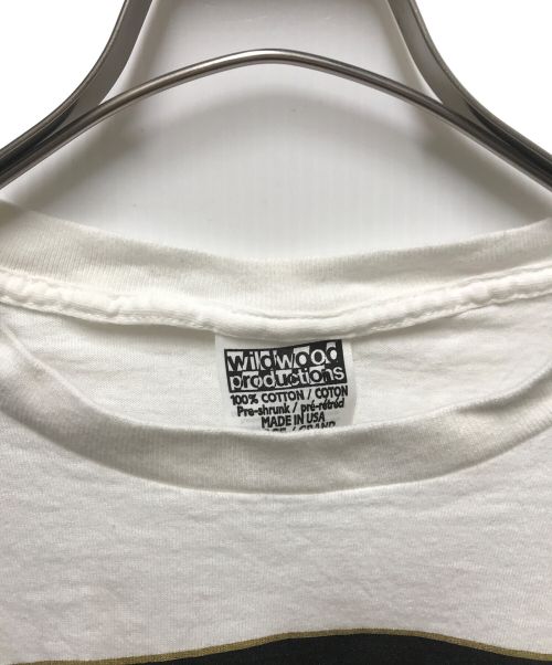 wildwood productions（ワイルドウッドプロダクション）wildwood productions (ワイルドウッドプロダクション) THE KISSアートプリントTシャツ ホワイト サイズ:Lの古着・服飾アイテム