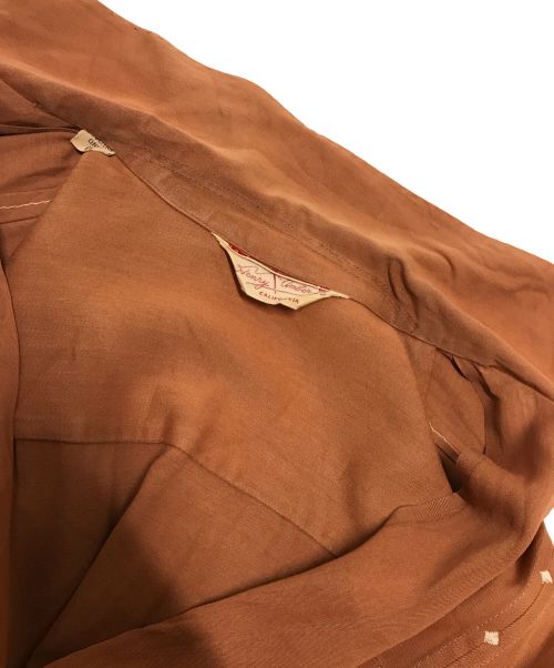 HENRY AMBER（ヘンリーアンバー）HENRY AMBER (ヘンリーアンバー) 50-60`Sダブルポケットシャツ ブラウン サイズ:なしの古着・服飾アイテム