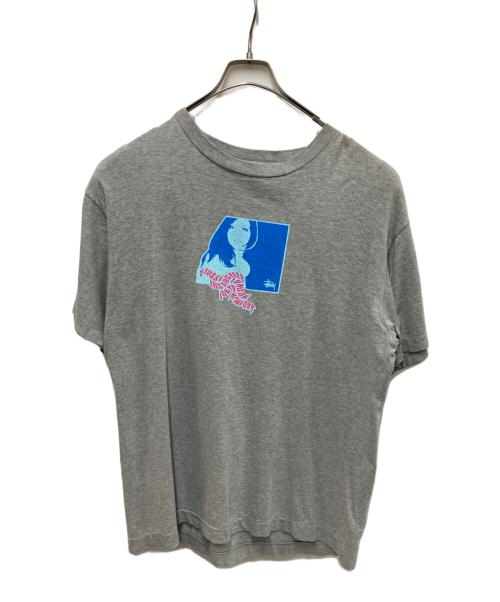 OLD STUSSY（オールドステューシー）OLD STUSSY (オールドステューシー) 90`SガールプリントTEE グレー サイズ:Lの古着・服飾アイテム