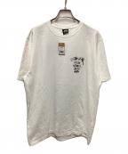 stussyステューシー）の古着「TRIBE STACK TEE」｜ホワイト