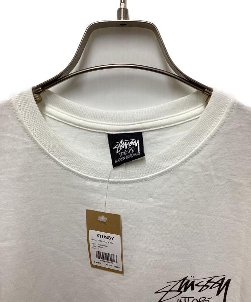 stussy（ステューシー）stussy (ステューシー) TRIBE STACK TEE ホワイト サイズ:Mの古着・服飾アイテム