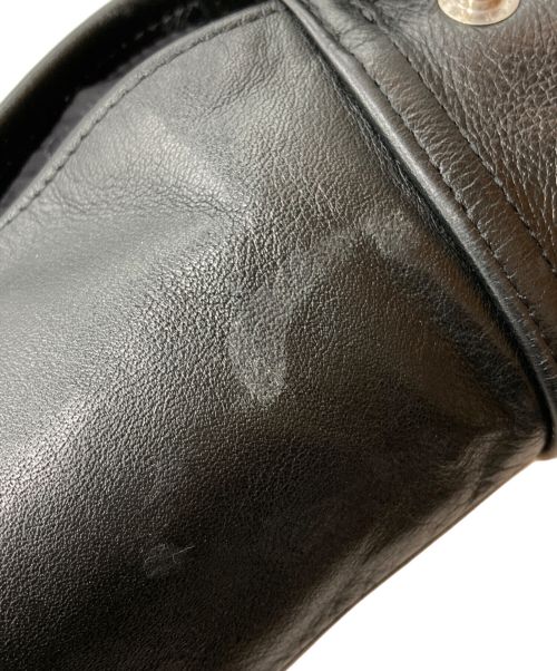 WACKO MARIA（ワコマリア）WACKO MARIA (ワコマリア) SINGLE RIDERS LEATHER JACKET TYPE 1 ブラック サイズ:Sの古着・服飾アイテム