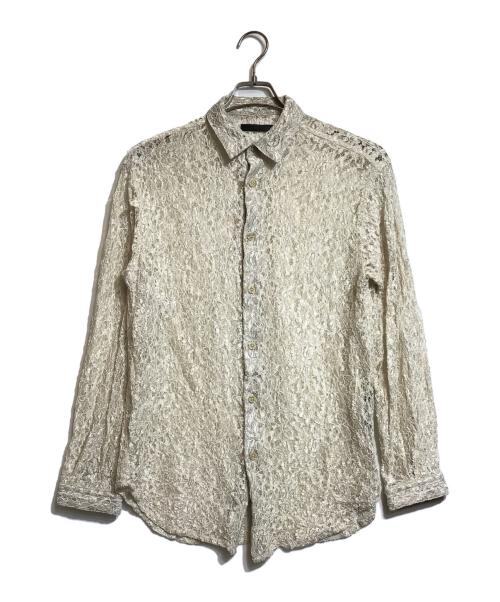 juha（ユハ）juha (ユハ) GEOMETRIC FLOWER LACE SHIRT ホワイト サイズ:3の古着・服飾アイテム