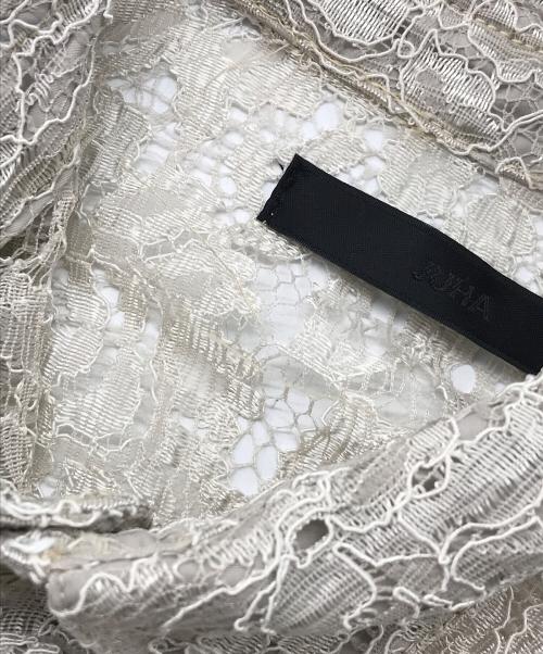 juha（ユハ）juha (ユハ) GEOMETRIC FLOWER LACE SHIRT ホワイト サイズ:3の古着・服飾アイテム