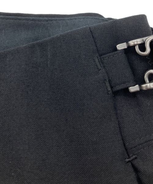 IRENISA（イレニサ）IRENISA (イレニサ) SEMI FLARED PANTS ブラック サイズ:2の古着・服飾アイテム