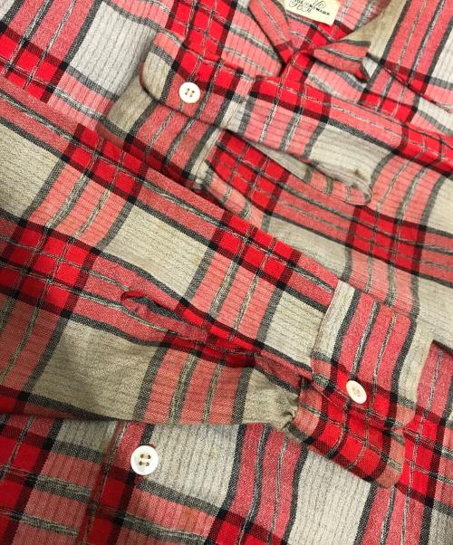 Brodlon（ブロドロン）Brodlon (ブロドロン) 50’S レーヨンブレンドオープンカラーシャツ レッド サイズ:不明の古着・服飾アイテム