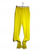 MSGMエムエスジーエム）の古着「Knotted Hem Detail Pants」｜イエロー