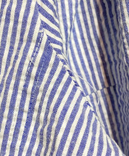 POLO RALPH LAUREN（ポロ・ラルフローレン）POLO RALPH LAUREN (ポロ・ラルフローレン) シアサッカーストライプブルゾン ブルー サイズ:Lの古着・服飾アイテム