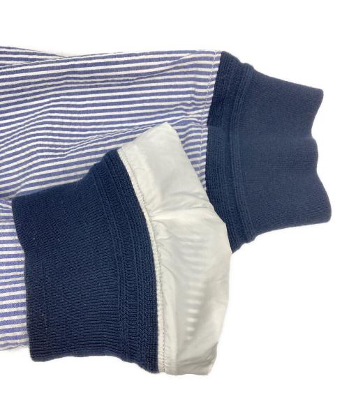 POLO RALPH LAUREN（ポロ・ラルフローレン）POLO RALPH LAUREN (ポロ・ラルフローレン) シアサッカーストライプブルゾン ブルー サイズ:Lの古着・服飾アイテム