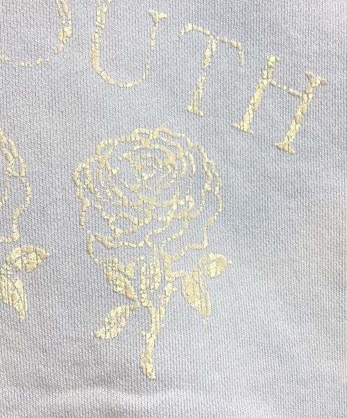 FUTURE ARCHIVE（フューチャー アーカイブ）FUTURE ARCHIVE (フューチャー アーカイブ) COLOR FLOCKY CREWNECK SWEAT ブルー サイズ:Lの古着・服飾アイテム