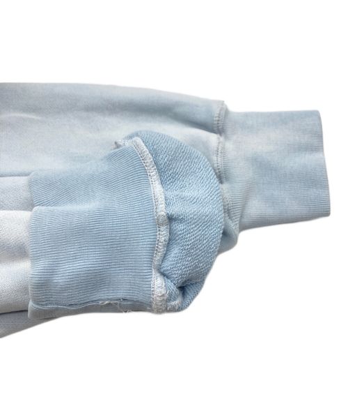 FUTURE ARCHIVE（フューチャー アーカイブ）FUTURE ARCHIVE (フューチャー アーカイブ) COLOR FLOCKY CREWNECK SWEAT ブルー サイズ:Lの古着・服飾アイテム