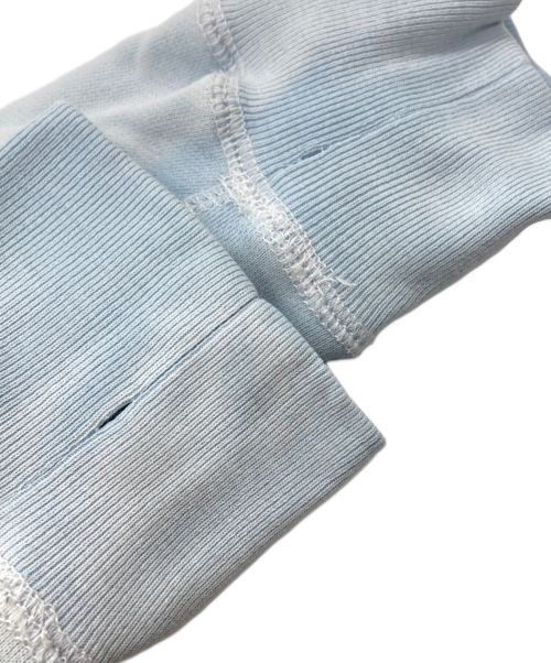 FUTURE ARCHIVE（フューチャー アーカイブ）FUTURE ARCHIVE (フューチャー アーカイブ) COLOR FLOCKY CREWNECK SWEAT ブルー サイズ:Lの古着・服飾アイテム