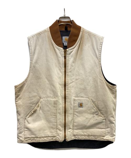 CarHartt（カーハート）CarHartt (カーハート) ダックベスト ベージュ サイズ:XLの古着・服飾アイテム