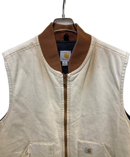 CarHartt（カーハート）CarHartt (カーハート) ダックベスト ベージュ サイズ:XLの古着・服飾アイテム