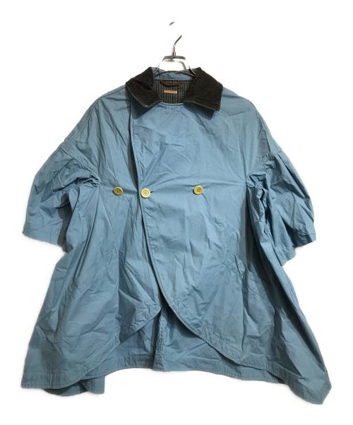 KAPITAL（キャピタル）KAPITAL (キャピタル) ハーフスリーブコート ブルーの古着・服飾アイテム