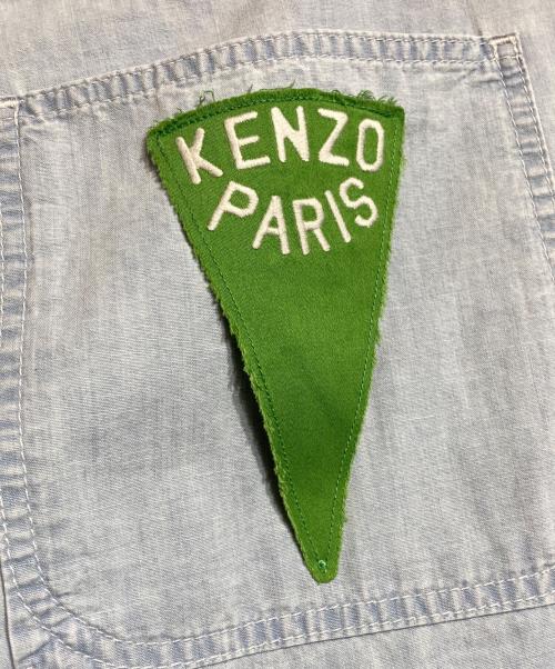 KENZO（ケンゾー）KENZO (ケンゾー) ルーズフィットセーラーハーフパンツ ブルー サイズ:31の古着・服飾アイテム