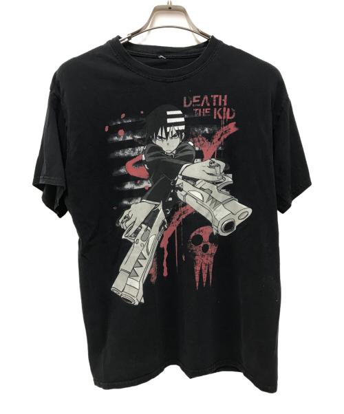 USED（ユーズド）USED (ユーズド) アニメプリントTシャツ ブラック サイズ:-の古着・服飾アイテム