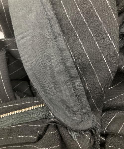 J.S HOMESTEAD（ジャーナルスタンダード ホームステッド）J.S HOMESTEAD (ジャーナルスタンダード ホームステッド) BLACK STRIPE SLACKS ブラック サイズ:Lの古着・服飾アイテム