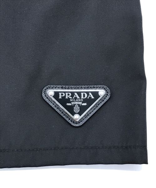 PRADA（プラダ）PRADA (プラダ) メタルプレートナイロンショーツ ブラック サイズ:38の古着・服飾アイテム