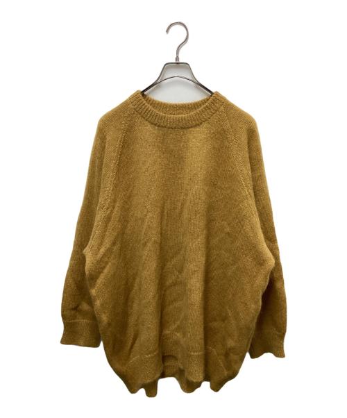 journal standard luxe（ジャーナルスタンダード ラックス）journal standard luxe (ジャーナルスタンダード リュクス) モヘヤMIX テンジク クルーネックプルオーバー ニット イエロー サイズ:下記参照の古着・服飾アイテム