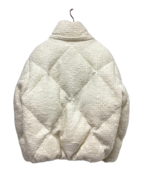 Nicole Benisti（ニコールベニシッティ）Nicole Benisti (ニコールベニシッティ) モヘヤブレンドダウンジャケット ホワイト サイズ:Mの古着・服飾アイテム