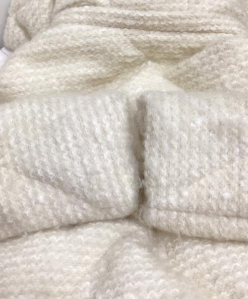 Nicole Benisti（ニコールベニシッティ）Nicole Benisti (ニコールベニシッティ) モヘヤブレンドダウンジャケット ホワイト サイズ:Mの古着・服飾アイテム