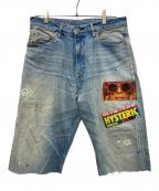 Hysteric Glamourヒステリックグラマー）の古着「ハーフパンツ」｜インディゴ