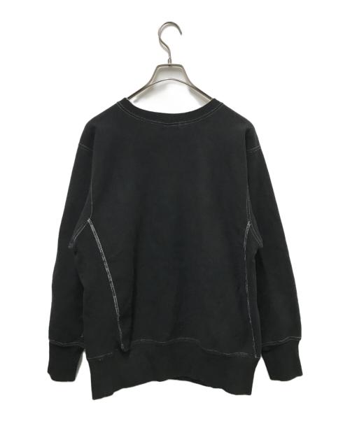 Champion（チャンピオン）Champion (チャンピオン) 後染めリバースウィーブスウェット ブラック サイズ:Lの古着・服飾アイテム