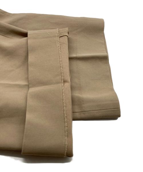 AURALEE（オーラリー）AURALEE (オーラリー) HARD TWIST DOUBLE CLOTH WIDE SLACKS ベージュ サイズ:4の古着・服飾アイテム