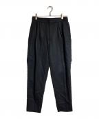 DRAWERドゥロワー）の古着「タックパンツ」｜ブラック