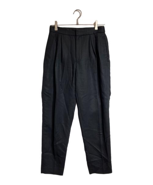 DRAWER（ドゥロワー）Drawer (ドゥロワー) タックパンツ ブラック サイズ:36の古着・服飾アイテム