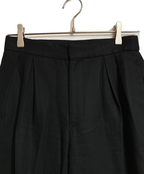 DRAWER（ドゥロワー）Drawer (ドゥロワー) タックパンツ ブラック サイズ:36の古着・服飾アイテム