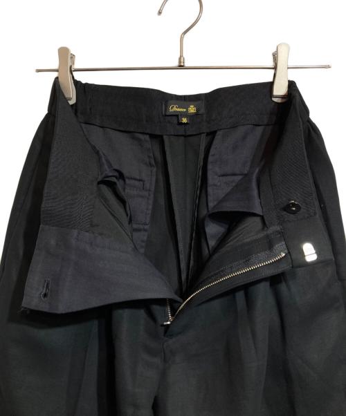 DRAWER（ドゥロワー）Drawer (ドゥロワー) タックパンツ ブラック サイズ:36の古着・服飾アイテム