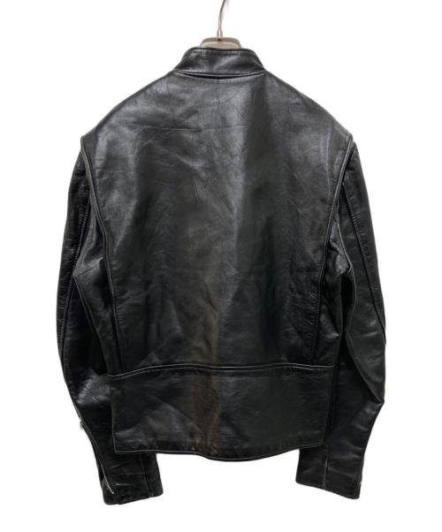 USED（ユーズド）USED (ユーズド) 60-70’Sシングルライダースジャケット ブラック サイズ:38の古着・服飾アイテム