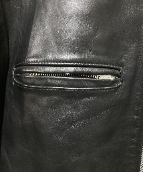 USED（ユーズド）USED (ユーズド) 60-70’Sシングルライダースジャケット ブラック サイズ:38の古着・服飾アイテム