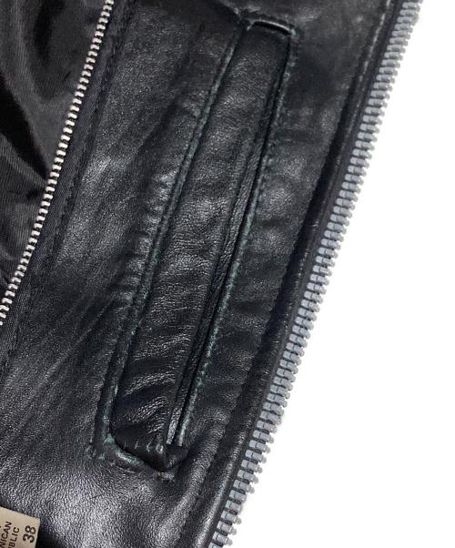 USED（ユーズド）USED (ユーズド) 60-70’Sシングルライダースジャケット ブラック サイズ:38の古着・服飾アイテム